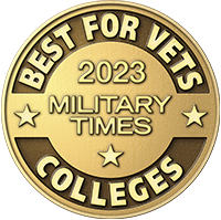 Best for Vets Colleges 2022 军事 Times Badge